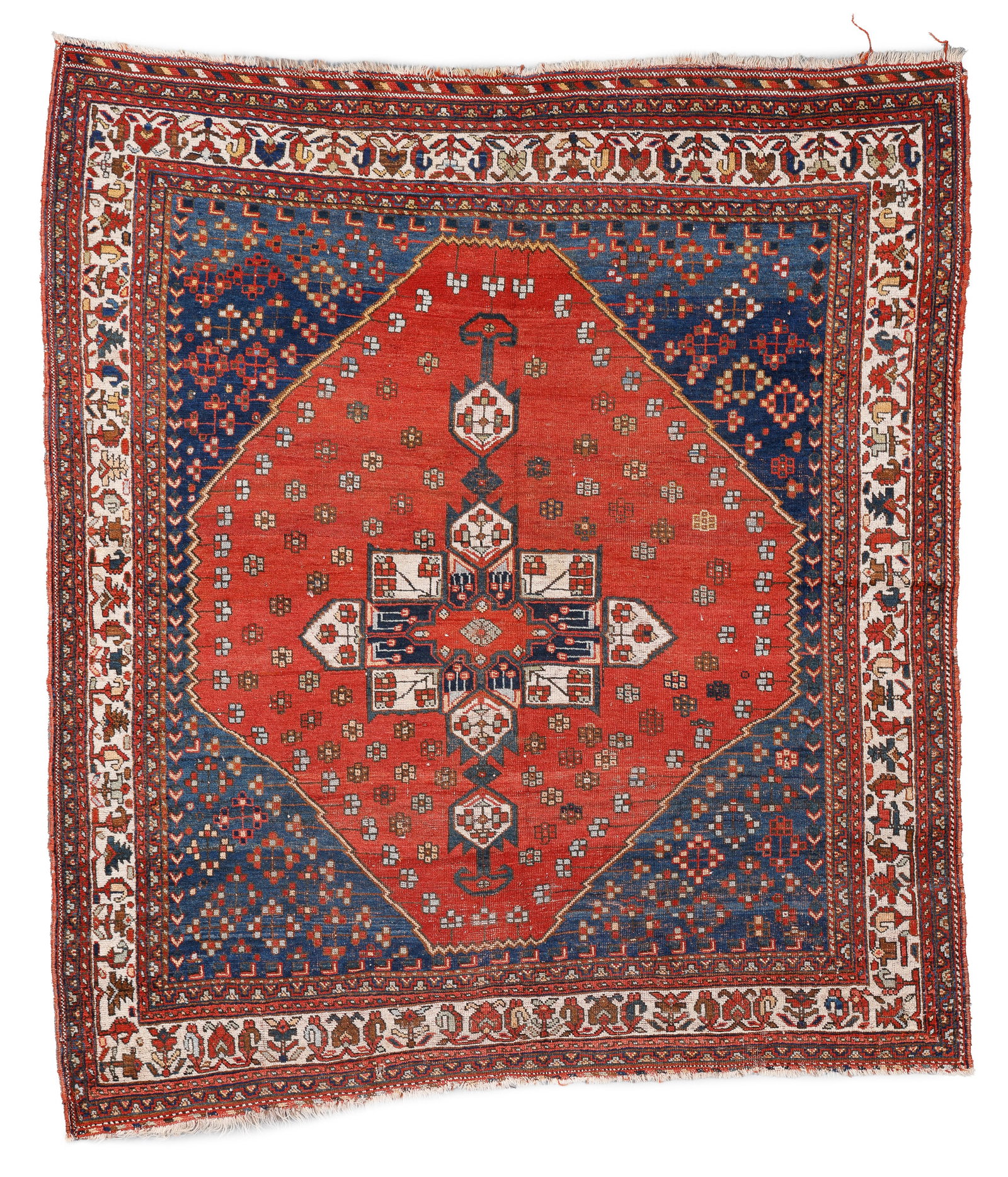 Afshar Rug, Persia, Ca. 1875, 5'0'' x 5'5'' (1 of 5)