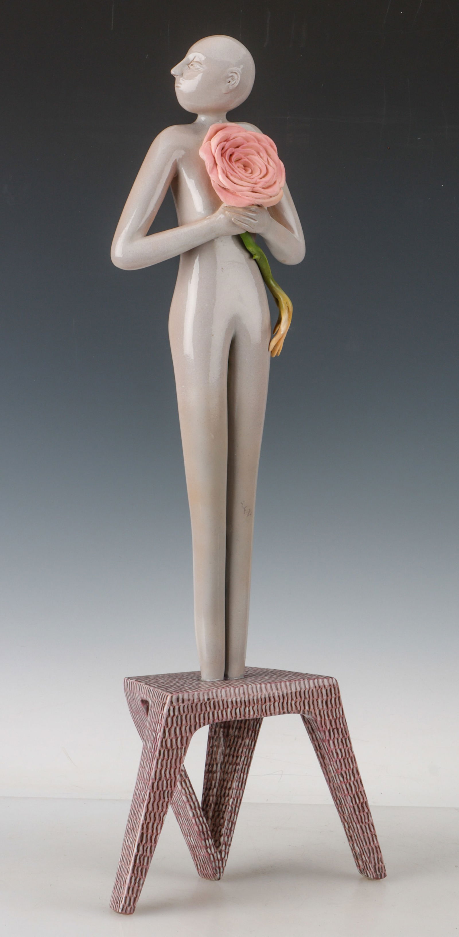 Nancy Carmen (20th c.) Ceramic Figure Sculpture (1 of 5)