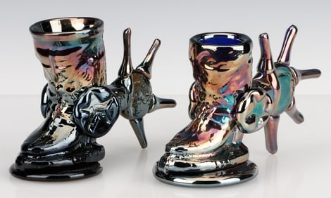 Terry Eaton (American, 1948-2009) 2 Spur Cups