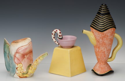 3 Art Pottery Pitchers