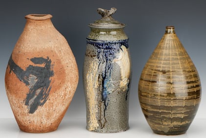 3 Art Pottery Vessels