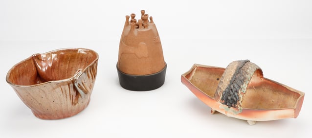 3 Art Pottery Objects