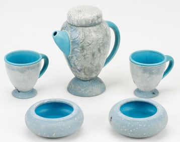 Jamie Walker (American, B.1958) Art Pottery 5-Piece Service
