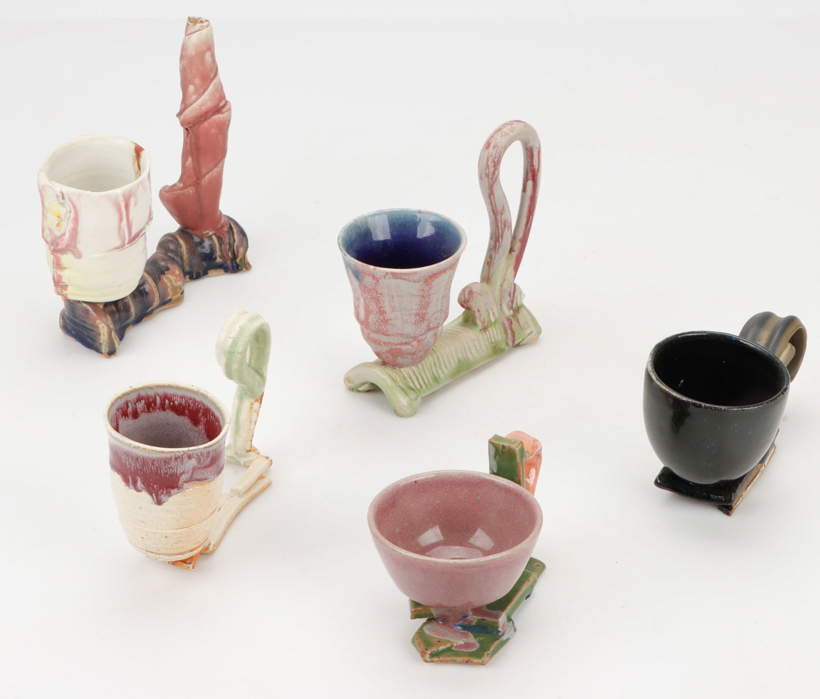 5 Art Pottery Cups (1 of 6)