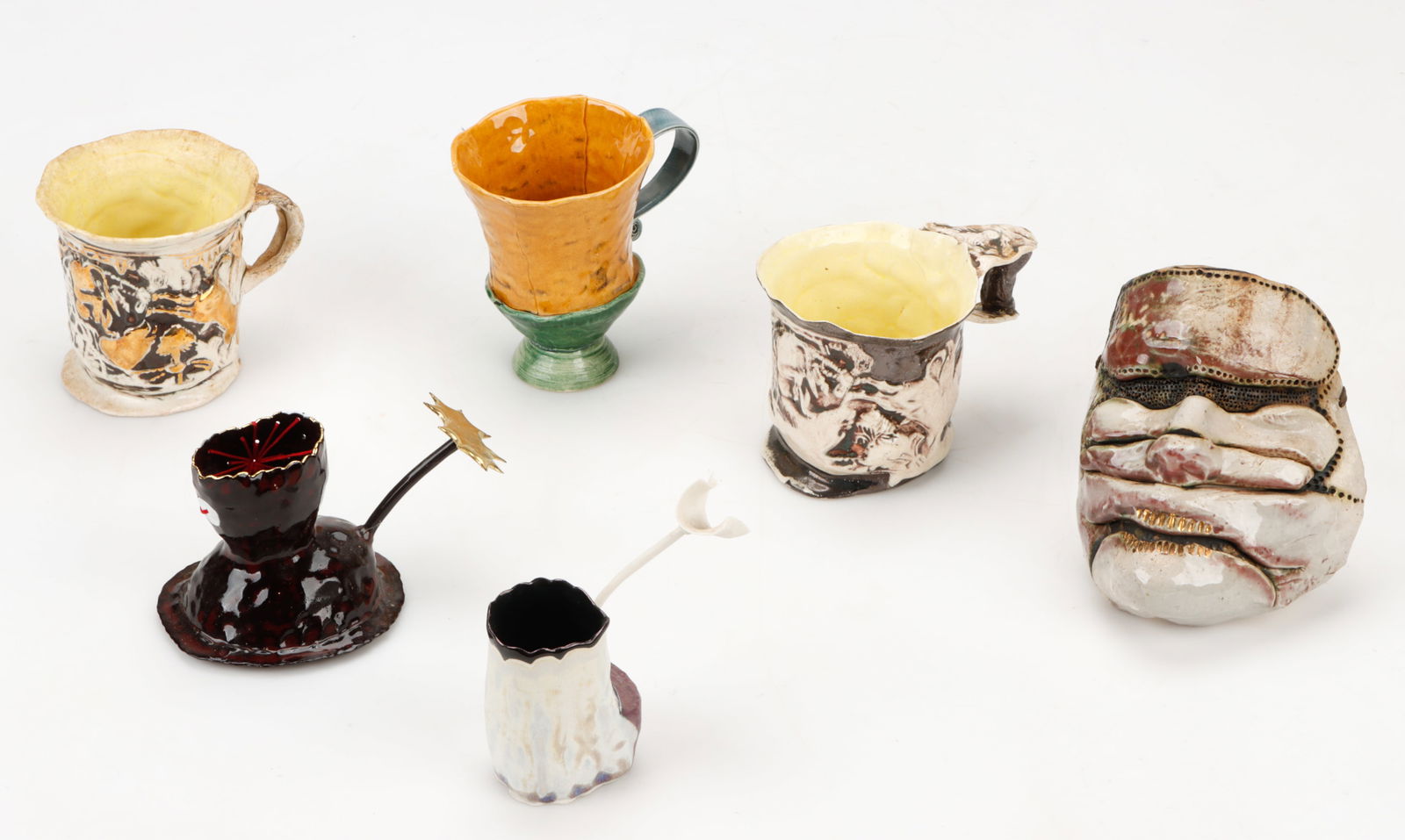 Collector's Lot of 6 pieces Modern Pottery (1 of 6)