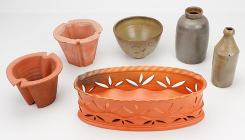 6 Contemporary Earthenware Items