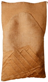 David H. Kaye (20th C.) "Kuba Relief," 1980, sisal fiber art wall hanging