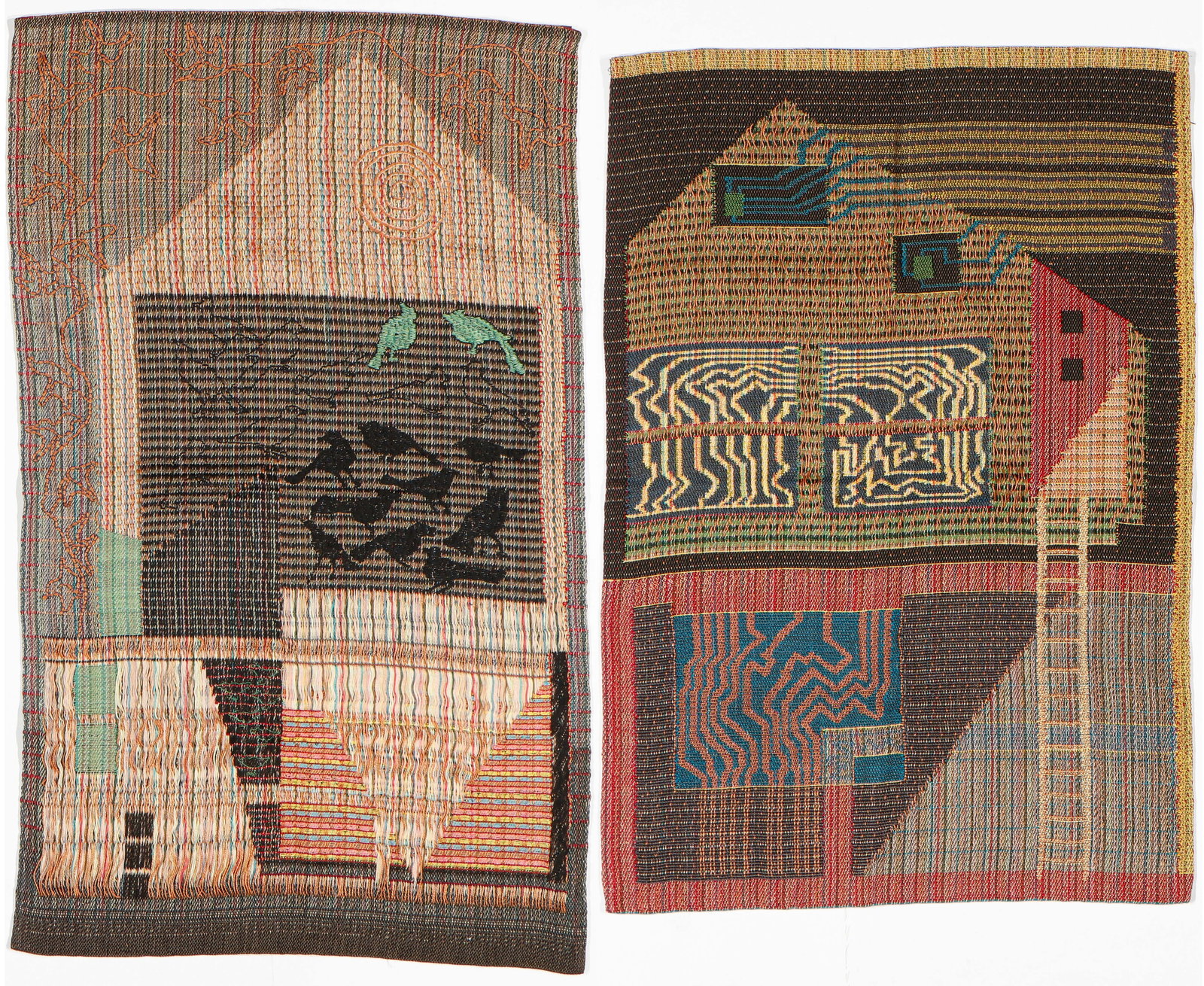 Barbara Eckhardt (American, 1955-1996) 2 Textiles (1 of 3)