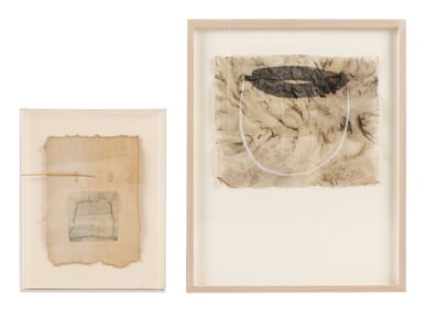 Winifred Lutz (American, b. 1942) 2 Framed Collages