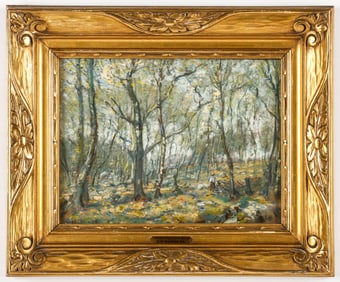 Attributed to Henry Ward Ranger (1858-1916) "Mason's Island, Early Spring"