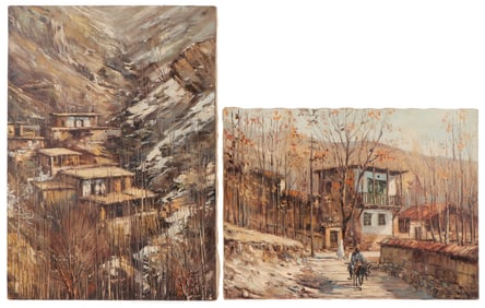 2 Oil Paintings By Arthur Sarkissian (Armenian, B.1960)