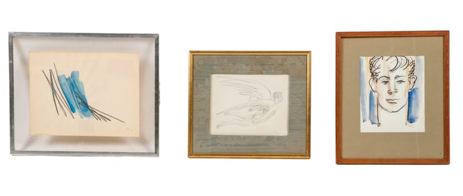 Emlen Pope Etting (1905-1992) 3 Works on Paper