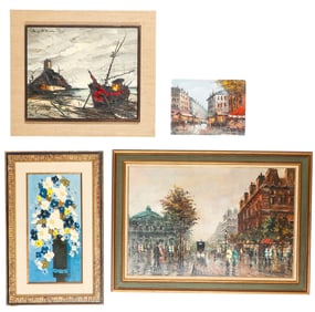 Collector's Lot of 4 Paintings