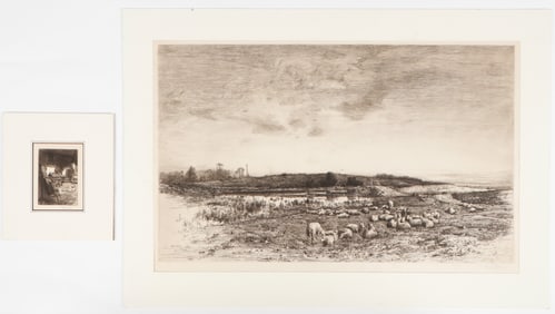 Stephen Parrish (1846-1938) 2 Etchings