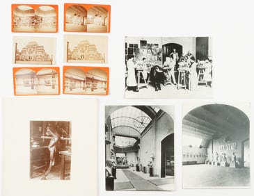 Group of 10 Photographs and Stereoviews of PAFA