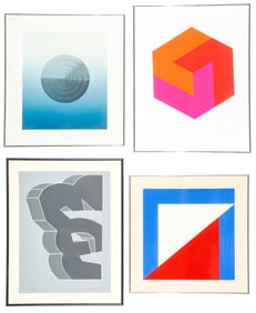 Various Artists (20th c.) Four Abstract Modern Works