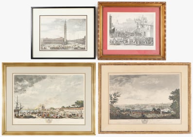 4 Prints of European Cities