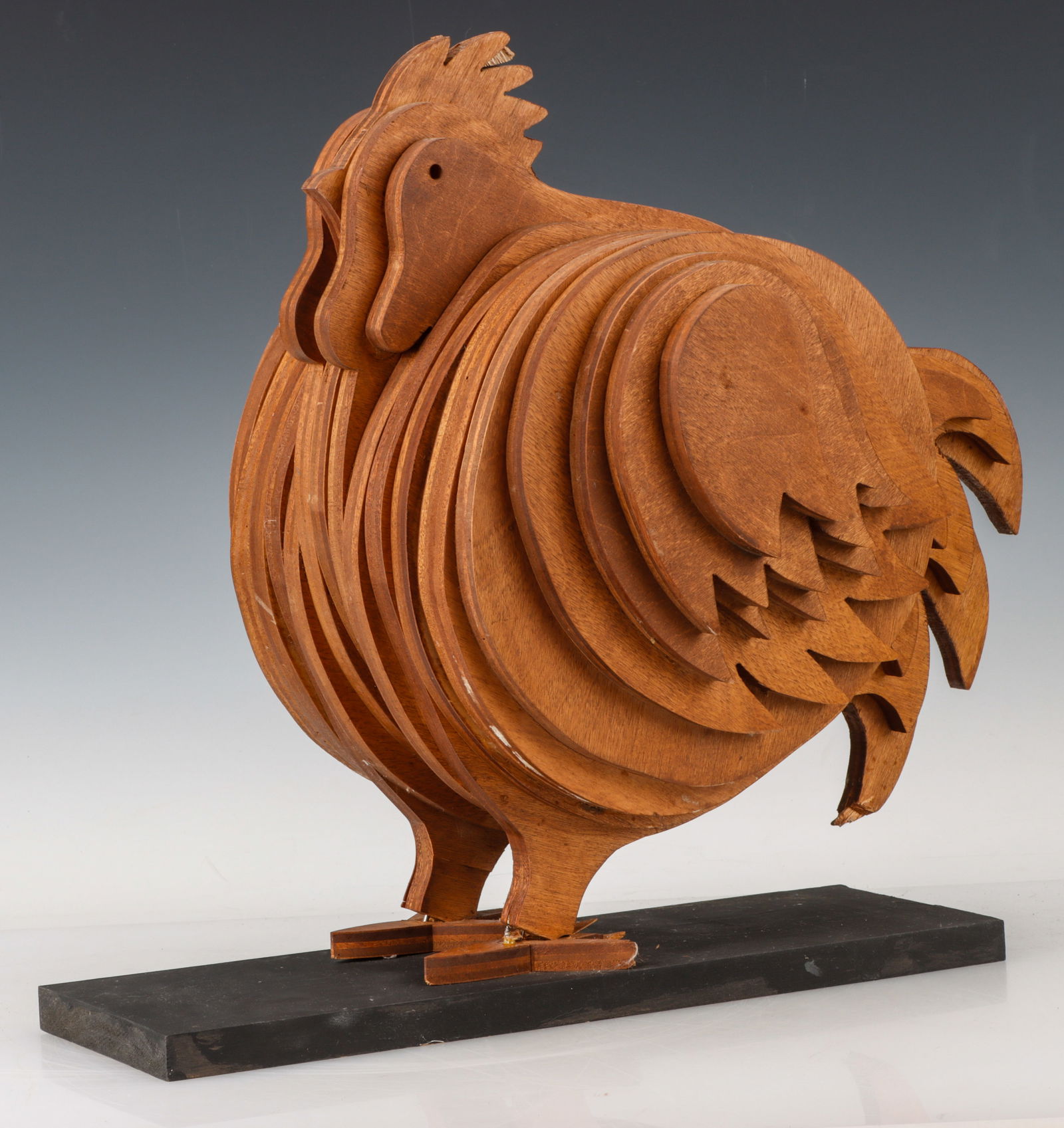 Folk Art Chicken Sculpture (1 of 6)