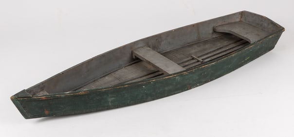 Large Wooden Boat Model, L: 41.5"