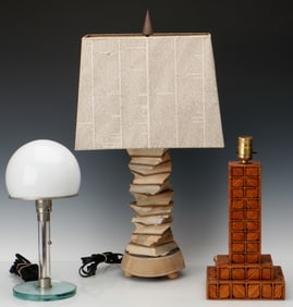 Eclectic Group of 3 Table Lamps