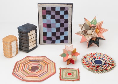 Folk Art Textile Craft Lot, (8 Items)