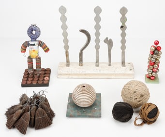 Group of 8 Folk Art Items