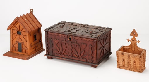 Folk Art Collector's Lot, 3 Items