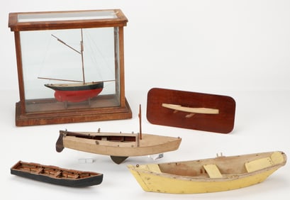 5 Antique And Vintage Model Boats