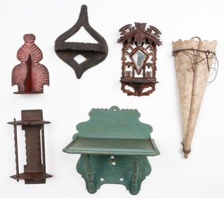 Folk Art Collector's Lot, 6 Pieces