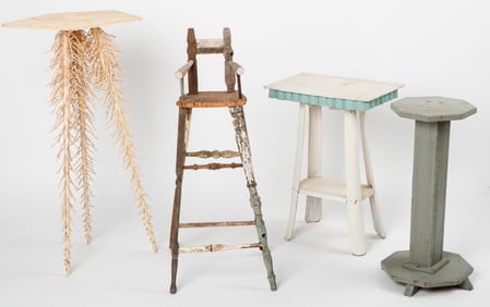 4 Folk Art Furniture Pieces