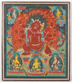 Tibetan Thangka of Hayagriva