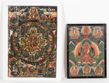 2 Antique Tibetan Thangkas