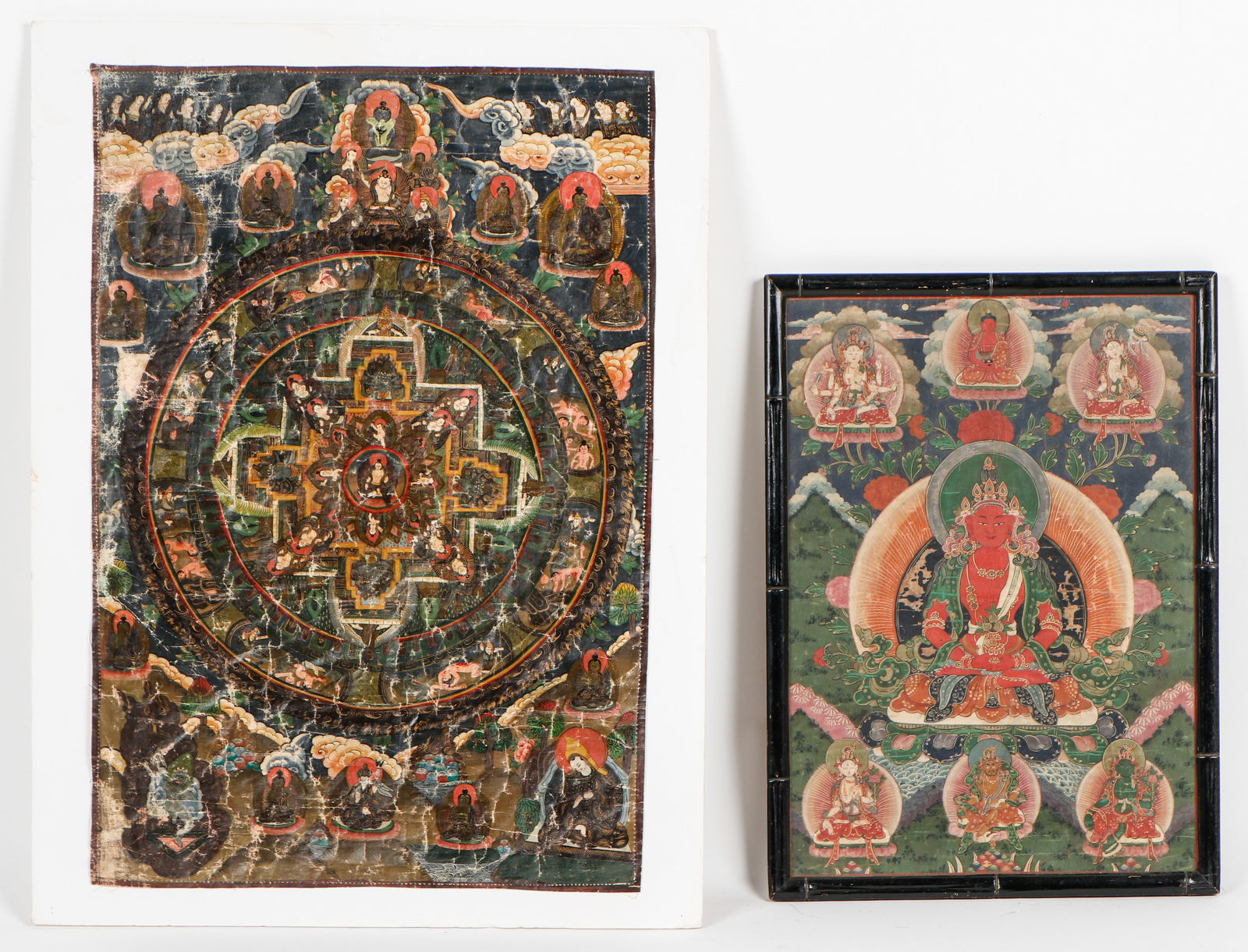 2 Antique Tibetan Thangkas (1 of 3)