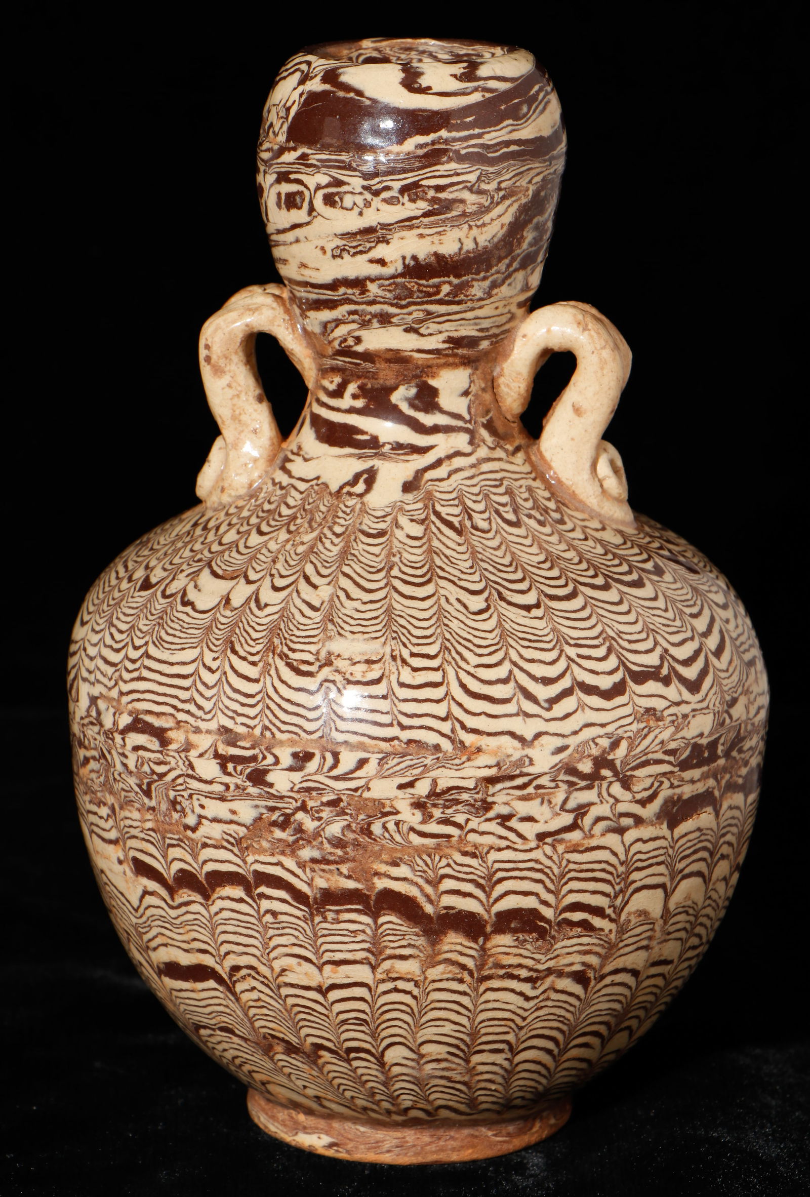 Chinese Tang Style Marbleized Vase (1 of 5)