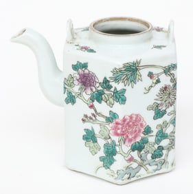 Chinese Famille Rose Porcelain Tea Pot