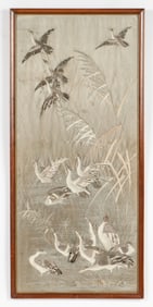 Antique Japanese Silk Embroidery