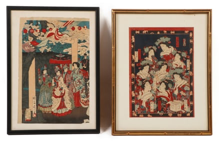 2 Japanese Woodblock Prints