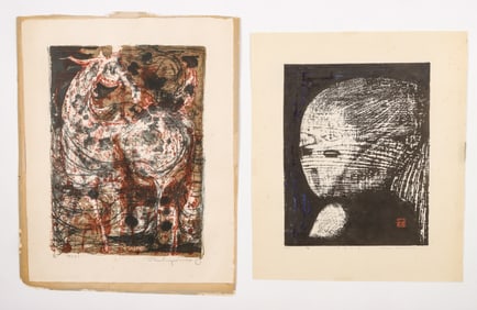 2 Vintage Japanese Prints