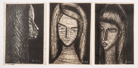 Shuzo Ikeda (Japanese 1922-2004) 3 Woodblock Prints
