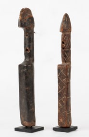 2 Mossi Dolls, Burkina Faso, H: 9"-9.5", Ex. Wheelock Collection