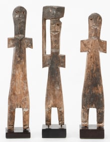 3 Ada Shrine Figures, Ghana
