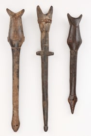 3 West African Flutes, Burkina Faso, Ex. Wheelock Collection