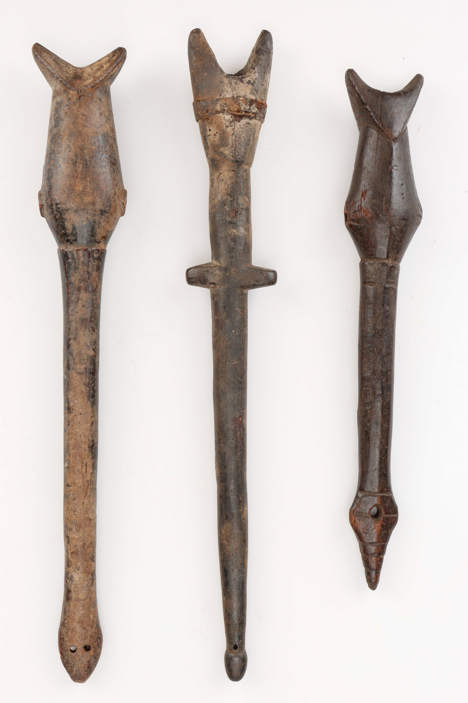3 West African Flutes, Burkina Faso, Ex. Wheelock Collection (1 of 4)
