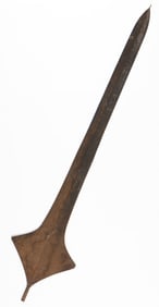 Antique African Topoke Liganda Currency Sword, DRC, L:70.75"