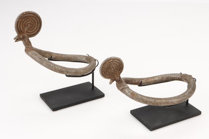 2 Bwa Aluminum Anklets, Burkina Faso