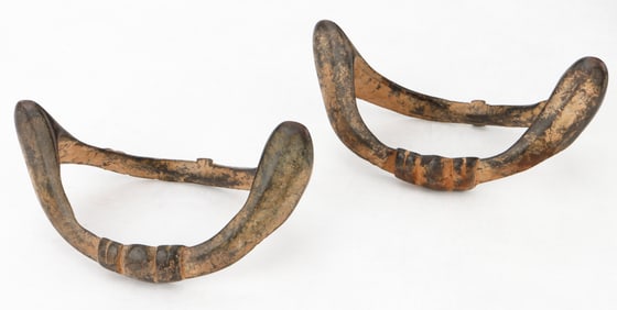 2 Gouin Or Senufo Anklets, Burkina Faso