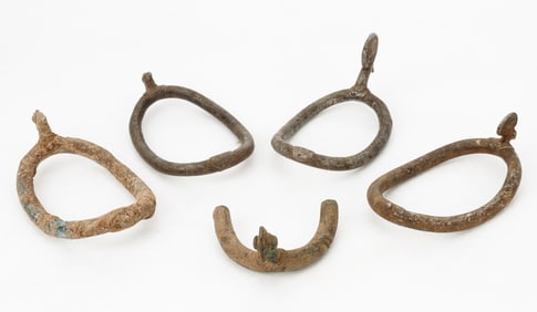 5 West African Anklets, Burkina Faso
