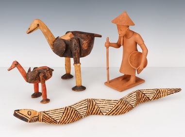 4 West African Souvenirs, Burkina Faso, Thomas G. B. Wheelock Collection