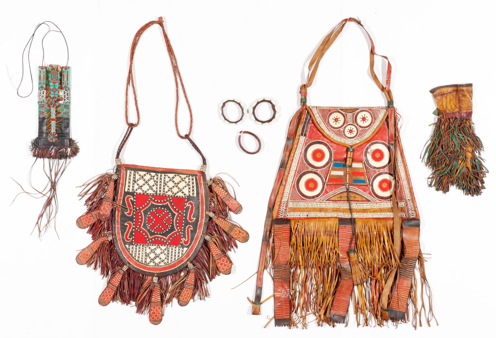 Collection of 7 West African Bags And Bracelets, Burkina Faso (1 of 6)