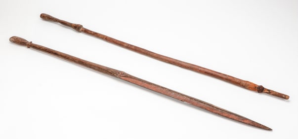 Two Battle Clubs, New Britain Island, 20th C.